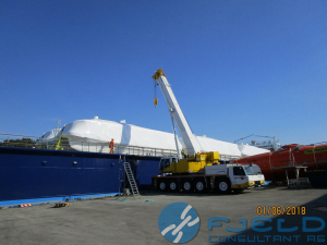 Life boat shipment, Olve - St. Nazaire, MV Western Rock, June, 2018