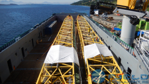 Njord Project - 2 off platform cranes, Hjelset to Stord, PSV Havila Charisma & PSV Skandi Mongstad, Aug, 2016